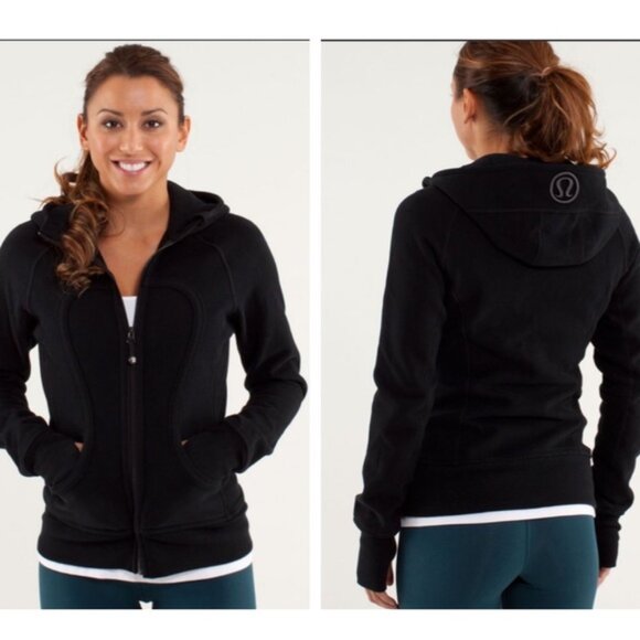 LULULEMON Scuba Hoodie Jacket Cotton Fleece Cozy Top Hood Pockets Sweater Zip 6 - Picture 1 of 12